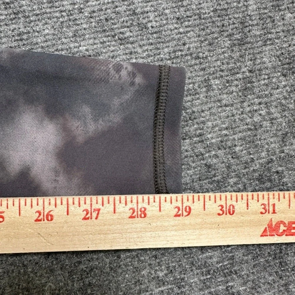 Alo Yoga High Waist Airbrush Leggings Cloud Tie Dye Grey Black Size XS